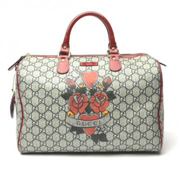 Gucci Limited Edition Tattoo Heart Joy Boston Bag