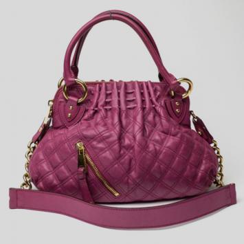 Marc Jacobs Purple Quilted Calf Leather Small Cecilia Bag
