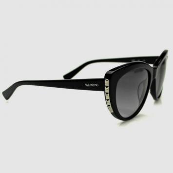 Valentino Black V648S Womens Sunglasses