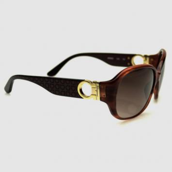Salvatore Ferragamo Burgundy and Brown SF609S Womens Sunglasses 