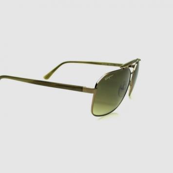 Pre Owned Salvatore Ferragamo Brushed Gold SF107S Mens Sunglasses 