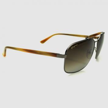 Pre Owned Salvatore Ferragamo Brown SF107S Mens Sunglasses