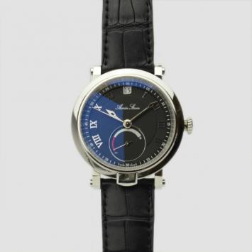 Pre Owned Armin Strom Black Stainless Steel With Power Reserve Blue Chip Collection Mens Wristwatch 50 MM