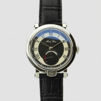 Pre Owned Armin Strom Stainless Steel With Power Reserve Blue Chip Collection Mens Wristwatch 50 MM