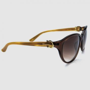 Salvatore Ferragamo Crystal Brown SF614S Womens Sunglasses 