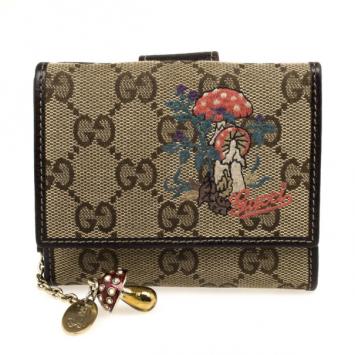 Gucci Limited Edition Monogram Mushroom Compact Wallet