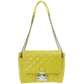 Marc Jacobs Acid Green Baroque Single Large Shoulder Bag