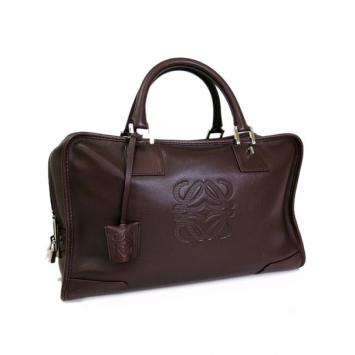 Loewe Brown Leather Amazona 36 Satchel