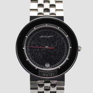Gerald Genta Classic SS Black Unisex Wristwatch 36 MM 