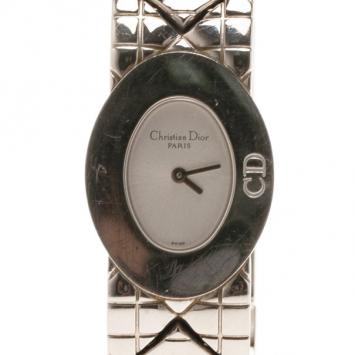 Dior Silver Stainless Steel Lady Dior D90-100 Women's Wristwatch 21MM