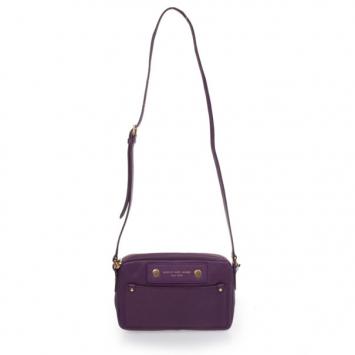 Marc by Marc Jacobs Dark Magenta Preppy Leather Camera Bag