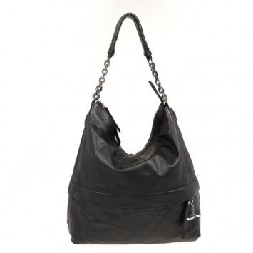 Pre Owned Christian Louboutin Black Marianne Medium Hobo Bag