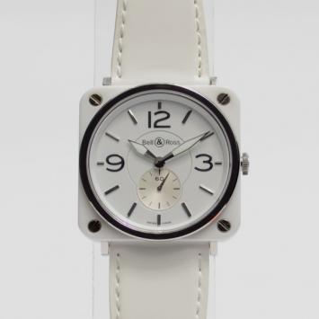 Pre Owned Bell & Ross Ceramic White Mens Wristwatch 40 MM