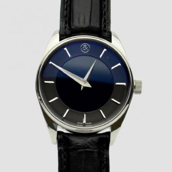 Pre Owned Bell & Ross Classic SS Black Leather Mens Wristwatch 42 MM