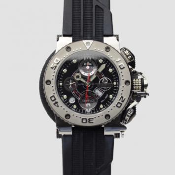 Pre Owned Aquanautic King Cuda SS Black Chrono Mens Wristwatch 52 MM