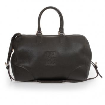 Carolina Herrera Black Boston Bag