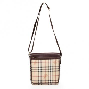 Burberry Haymarket Check Flap Crossbody Bag