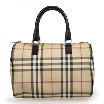 Burberry Brown Nova Check Bowling Bag