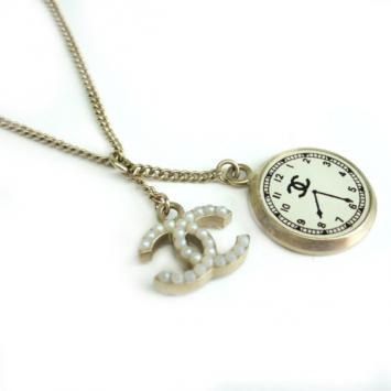 Chanel CC Pearl & Charms Necklace 
