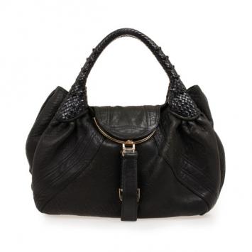 Fendi Black Nappa Leather Spy Bag