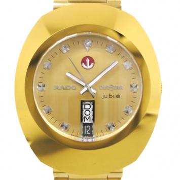 Pre Owned Rado Diastar Limited Edition Gold Plated Diamond Mens Wristwatch