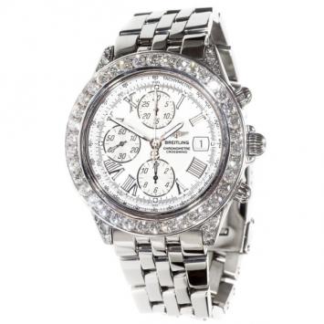 Pre Owned Breitling Crosswind Diamond Mens Watch 43 MM