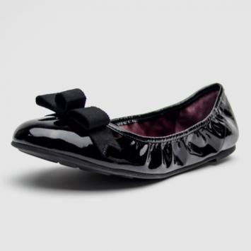 Marc by Marc Jacobs Black Patent Leather Bow Ballet Flats Size 38