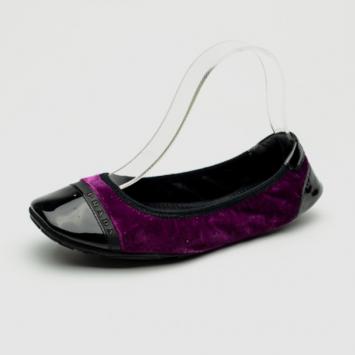 Prada Sport Purple Velvet Ballet Flats Size 38