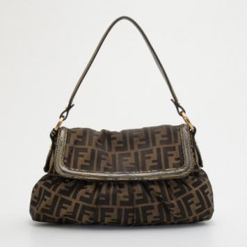 Fendi Zucca Mini Chef Shoulder Handbag 