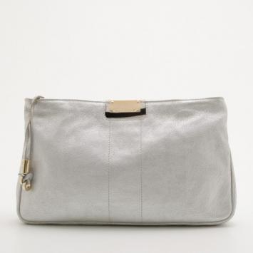 Jimmy Choo Silver Long Clutch