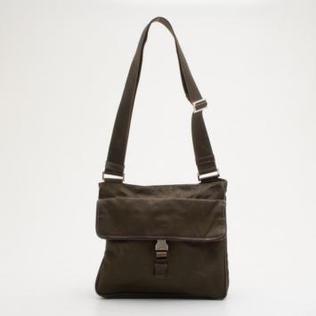 Prada Brown Nylon Crossbody Bag