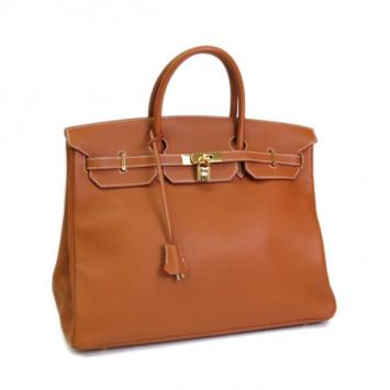 Pre Owned Hermes Brown Togo Leather Birkin 40 Bag