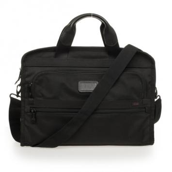 Pre Owned TUMI Black Slim Large Screen Laptop Briefcase