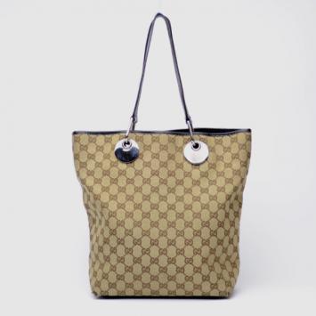 Gucci Brown Gucci Craft Original GG Canvas Tote