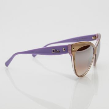 Christian Dior Beige and Pink Mohotani Retro Cat Eye Sunglasses