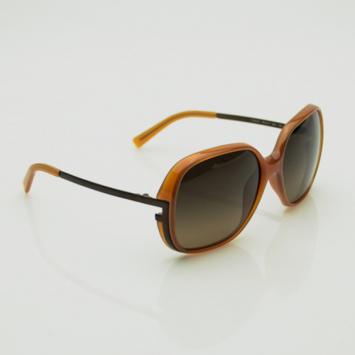 Fendi Dark Orange Ruthenium Sun 5208 Sunglasses