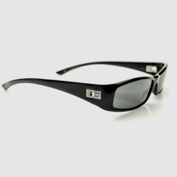 Gucci Black Thin Rectangle Frame Sunglasses