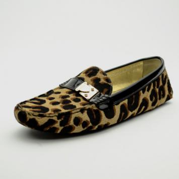 Louis Vuitton Pony Styled Calf Leather 'Zen' Loafers Size 40.5