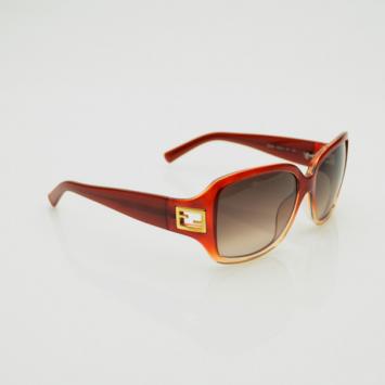 Pre Owned Fendi Gradient Brick Sun 5206 Sunglasses