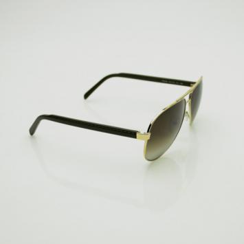Pre Owned Fendi Gold Sun 5332 Avaitor Sunglasses