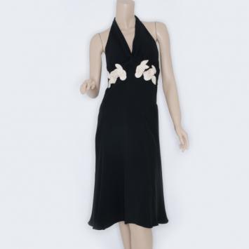 RED Valentino Black Halter Dress 
