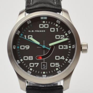 Pre Owned NB Yäeger ILS Black Mens Wristwatch