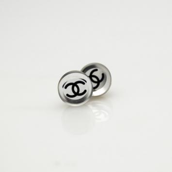 Chanel Mirror Stud Earrings