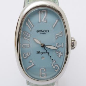 Grimoldi Milano Baby Blue Borgonovo Light Green Strap SS Automatic Ladies Watch