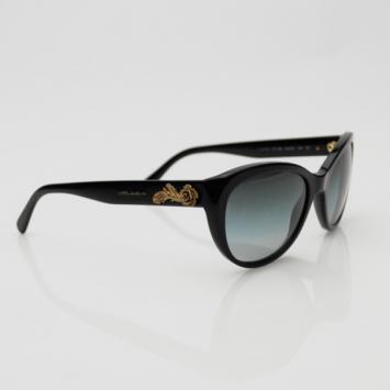 Dolce And Gabbana Black 'Sicilian Baroque Collection' Sunglasses