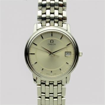 Omega Stainless Steel De Ville Prestige Unisex Wristwatch