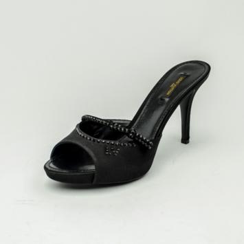 Louis Vuitton Satin Embellished Mules Size 39