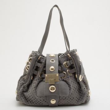 Jimmy Choo Limited Edition Metallic Suede Riki Bag