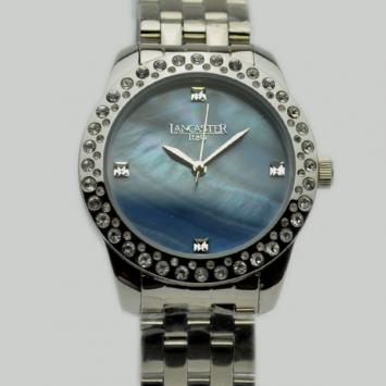 Lancaster Blue MOP SS Ladies Wristwatch