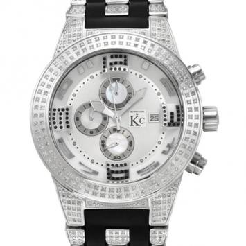 Techno Com Unisex Chronograph SS White Wristwatch
